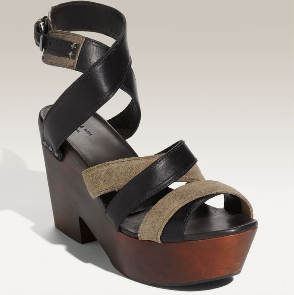 💫HP💫 rag & bone Addington wood platform sandals